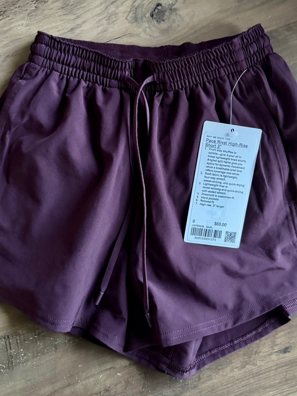 Lululemon Pace Rival High-Rise Shorts 3”